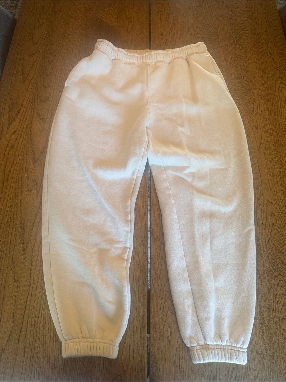 Abercrombie & Fitch Cream Jogger Sweatpants